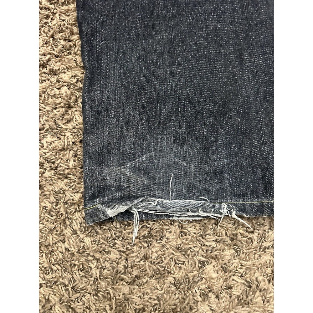 Vintage Y2K Sean John Carpenter Pants Baggy Black Distressed Mens Size 36x26 - Picture 4 of 9